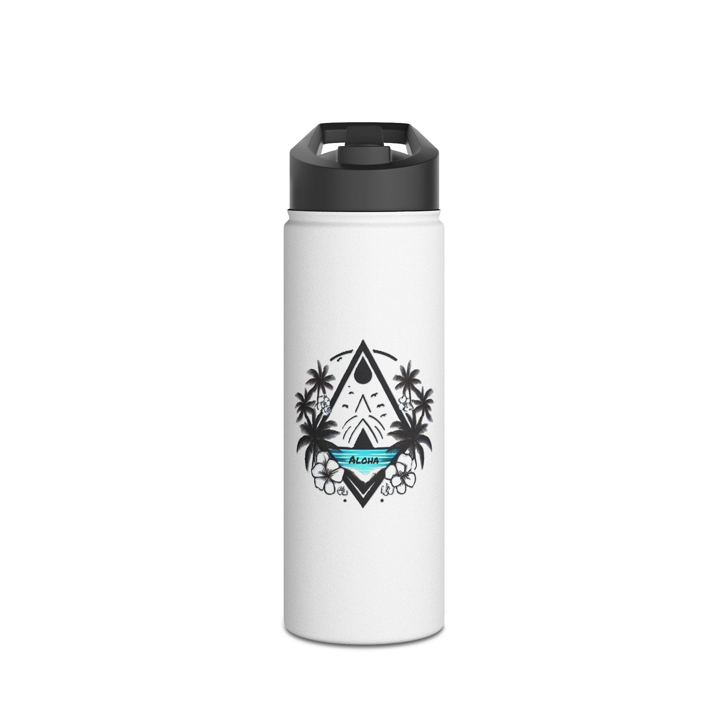 Made with Aloha Stainless Steel Water Bottle, Standard Lid