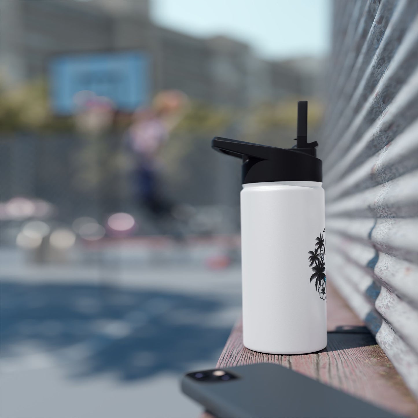 Made with Aloha Stainless Steel Water Bottle, Standard Lid