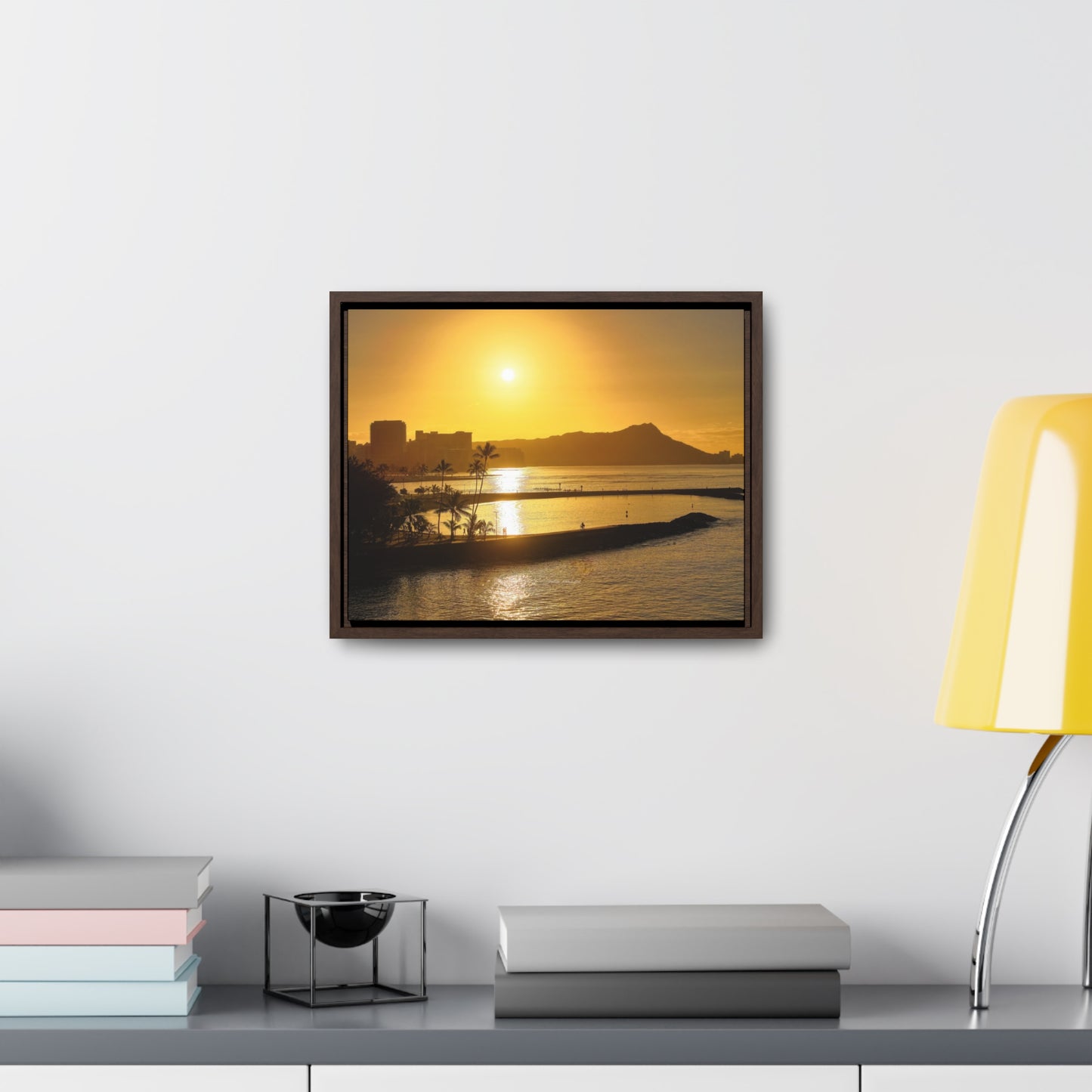 Morning Sunrise over Diamond Head Oahu Canvas
