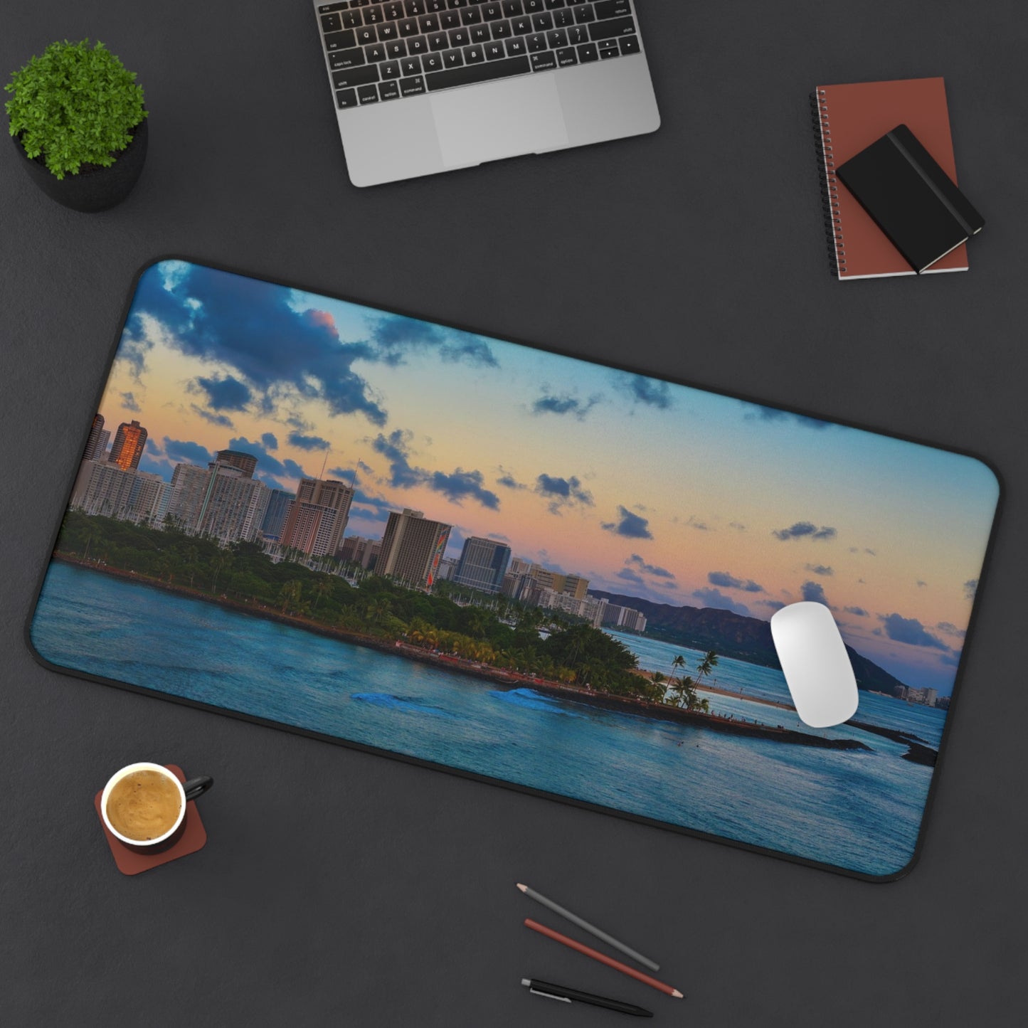 Sunset Diamond Head Desk Mat