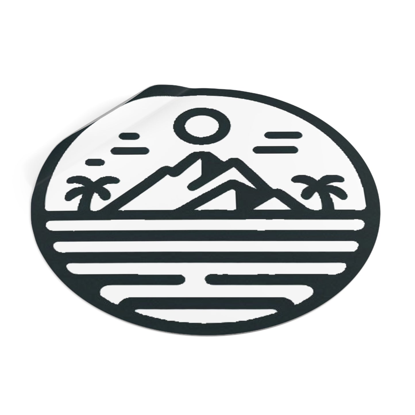Pacific Islander Round Vinyl Stickers