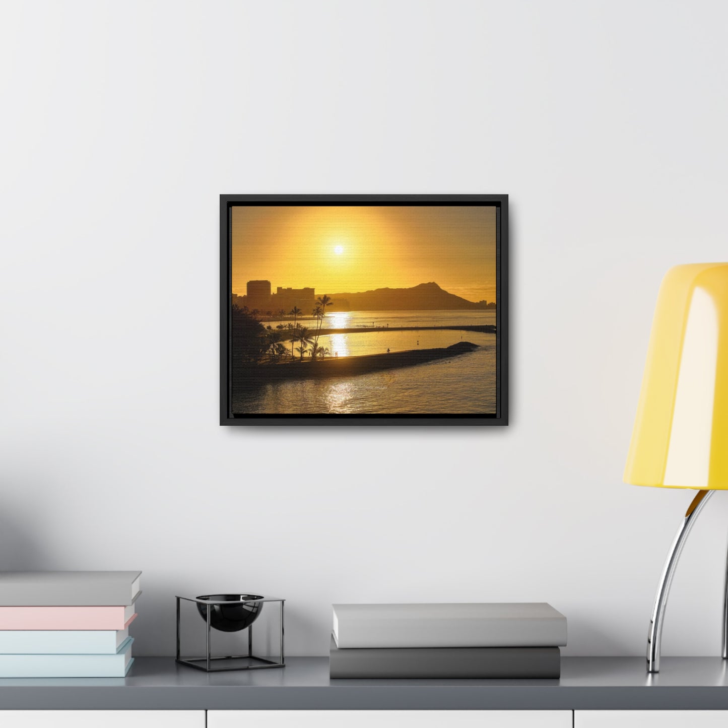 Morning Sunrise over Diamond Head Oahu Canvas