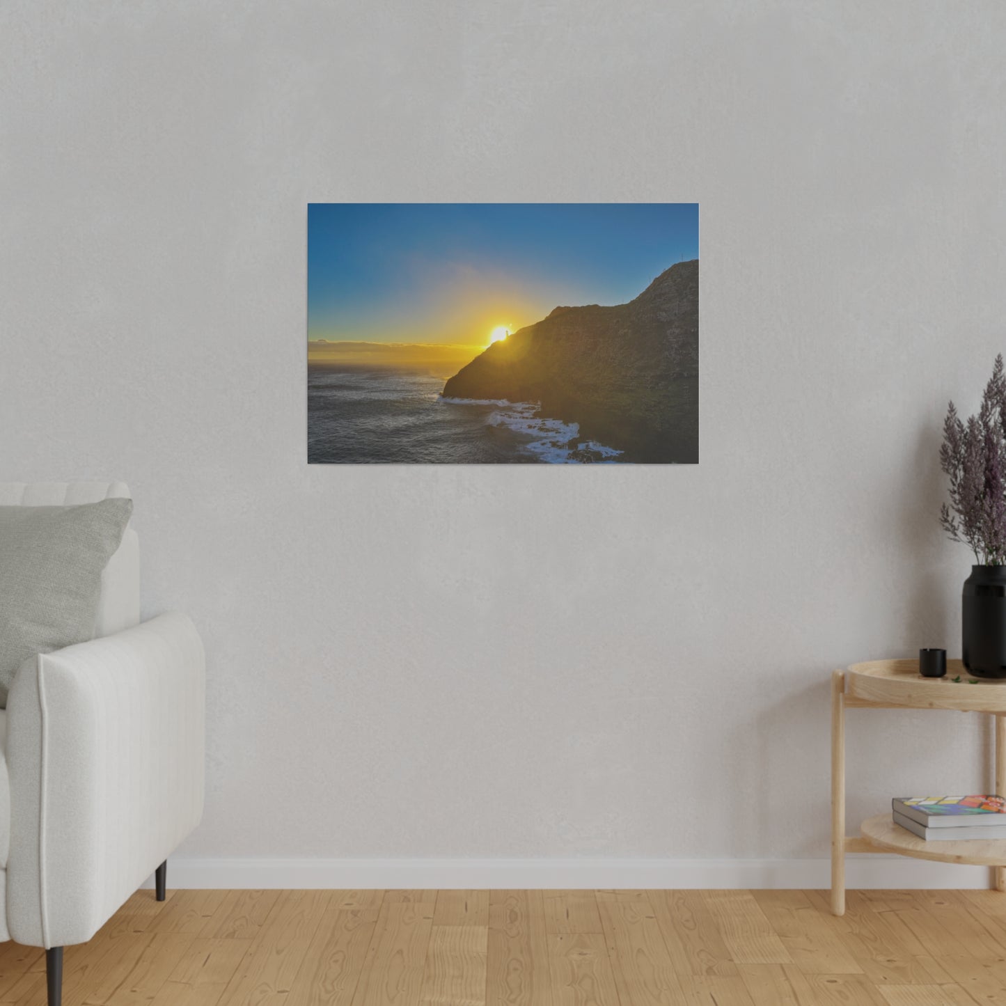 Sunrise Peaking Over Lighthouse