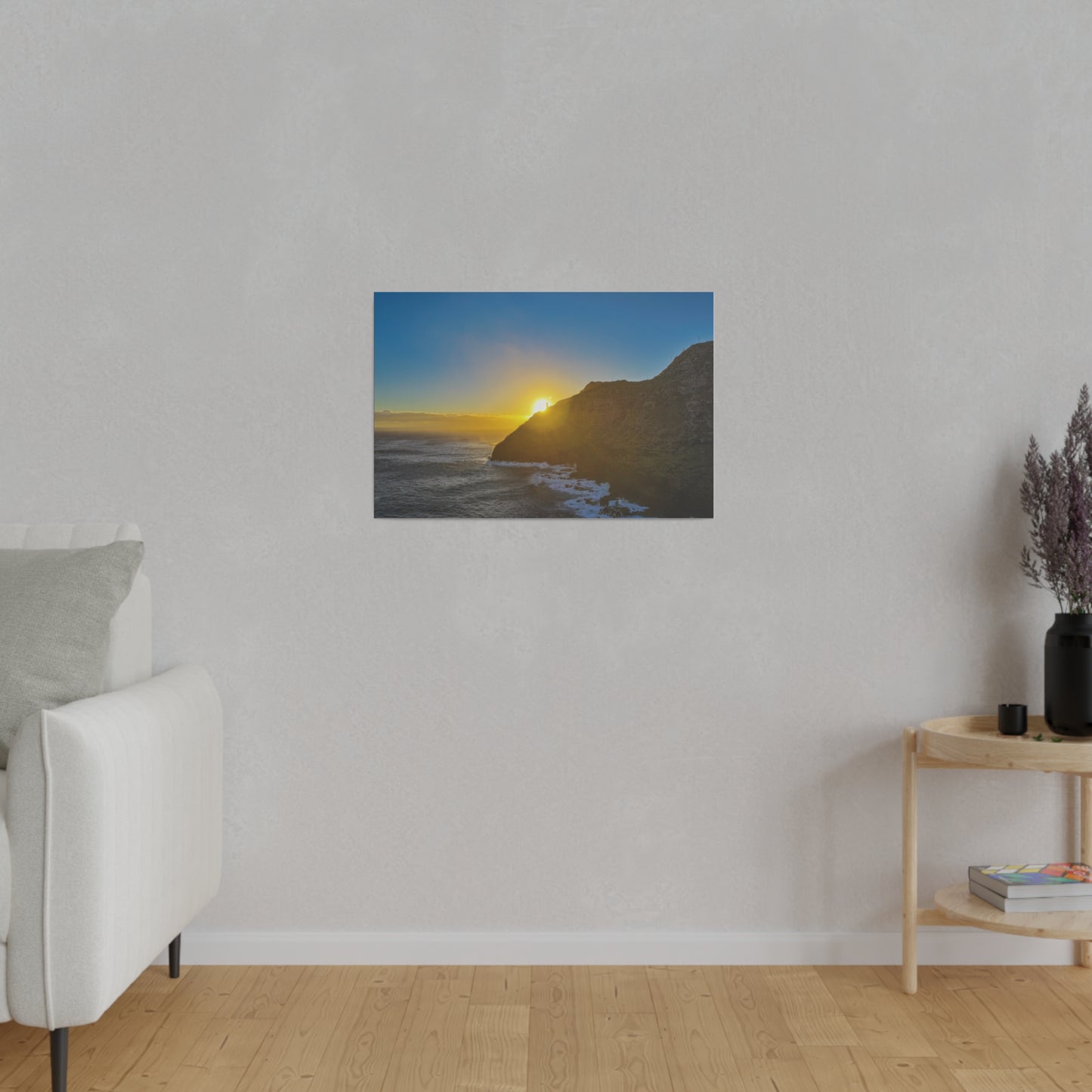 Sunrise Peaking Over Lighthouse