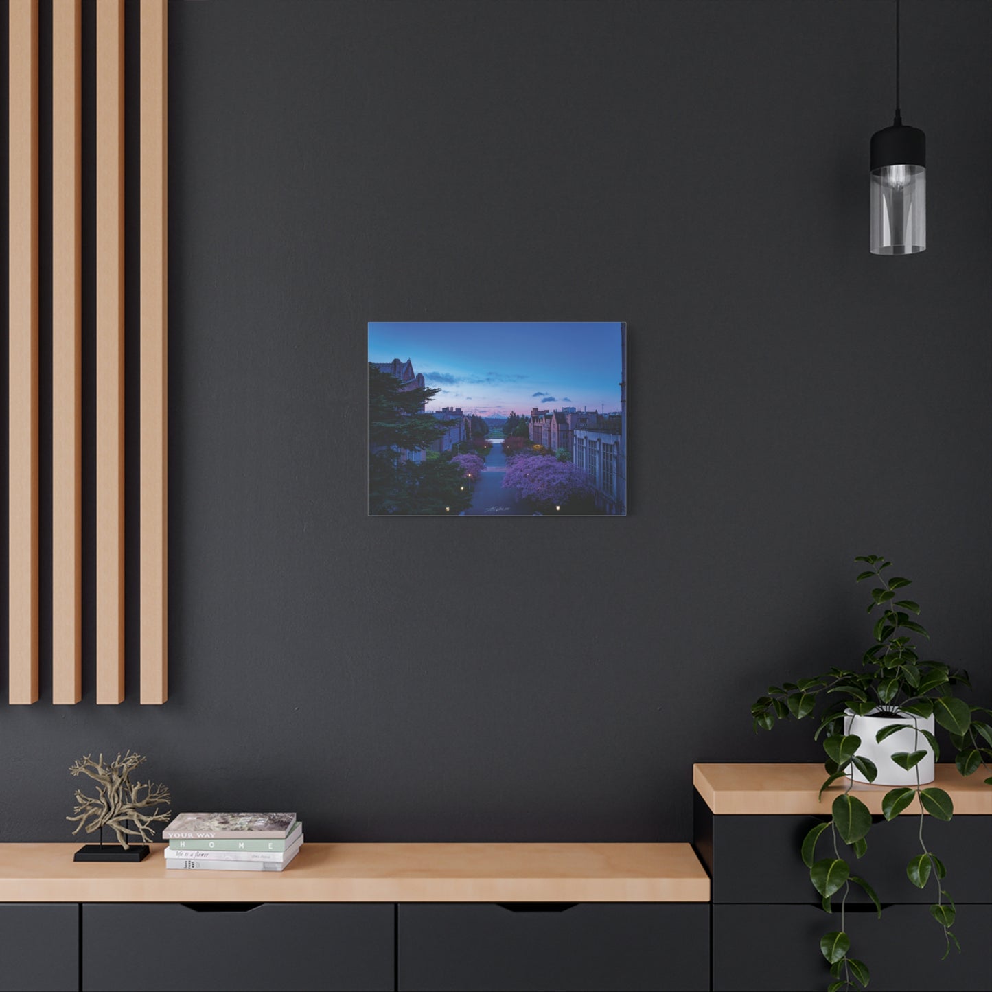 Cherry Blossom Dreams: Seattle's Mt. Rainier Canvas Wall Art