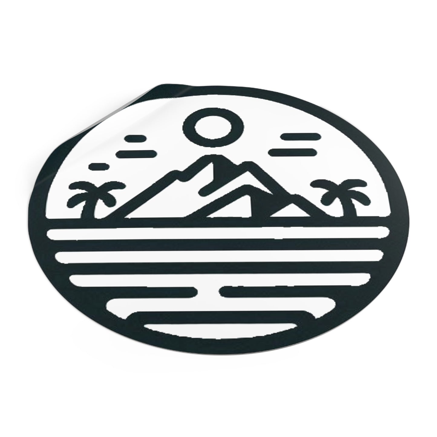 Pacific Islander Round Vinyl Stickers