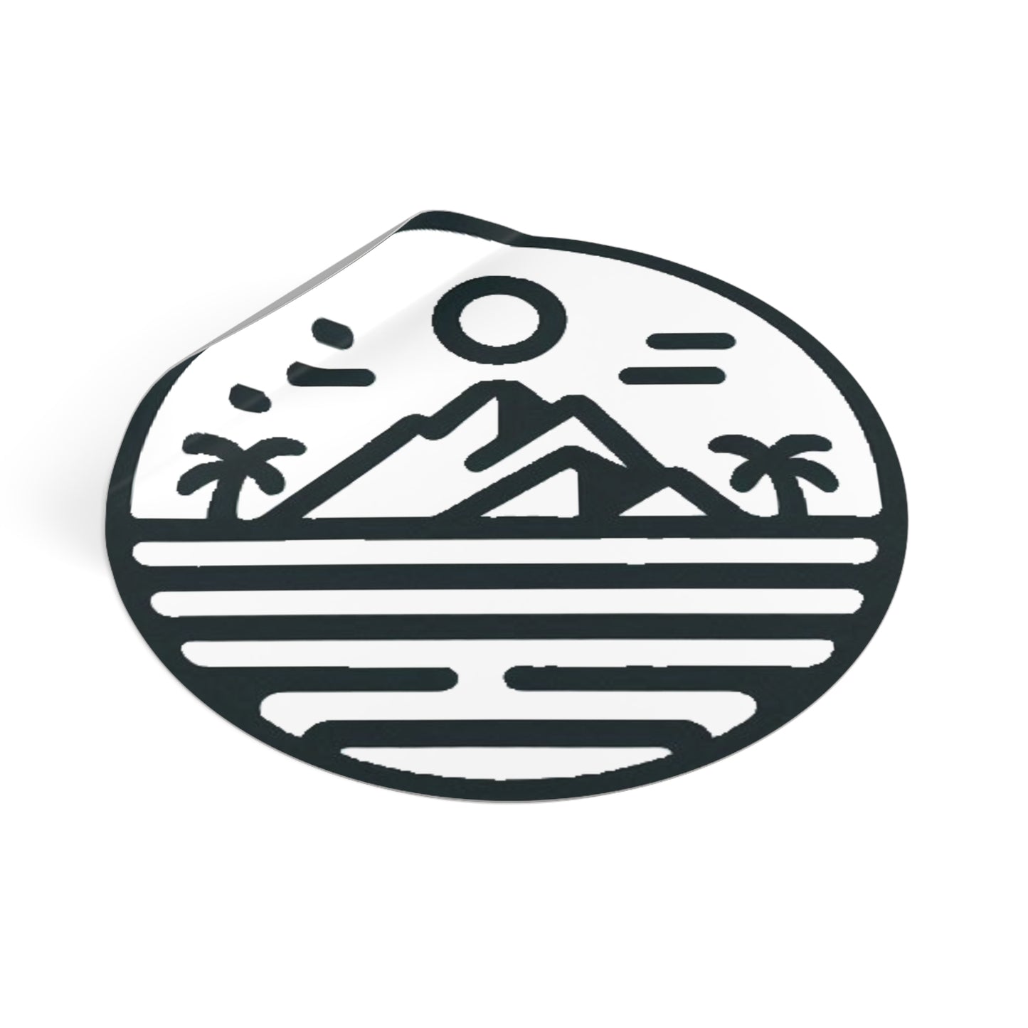 Pacific Islander Round Vinyl Stickers