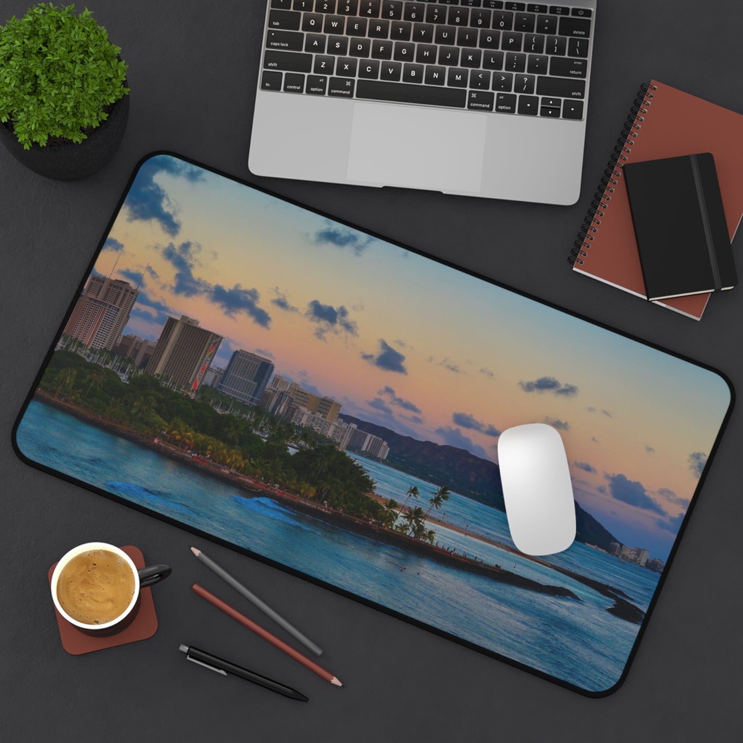 Sunset Diamond Head Desk Mat