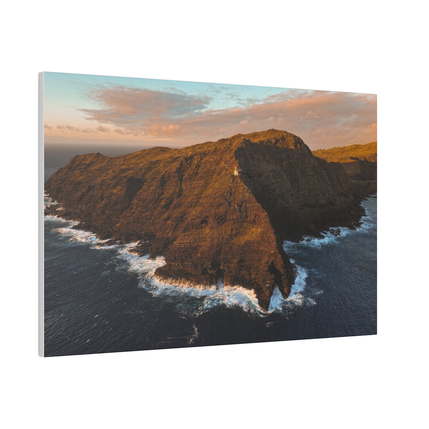 Oahu's Makapu'u Lighthouse Golden Hour Sunrise shot by Drone