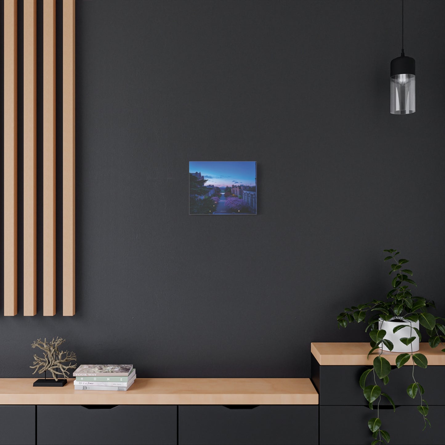 Cherry Blossom Dreams: Seattle's Mt. Rainier Canvas Wall Art