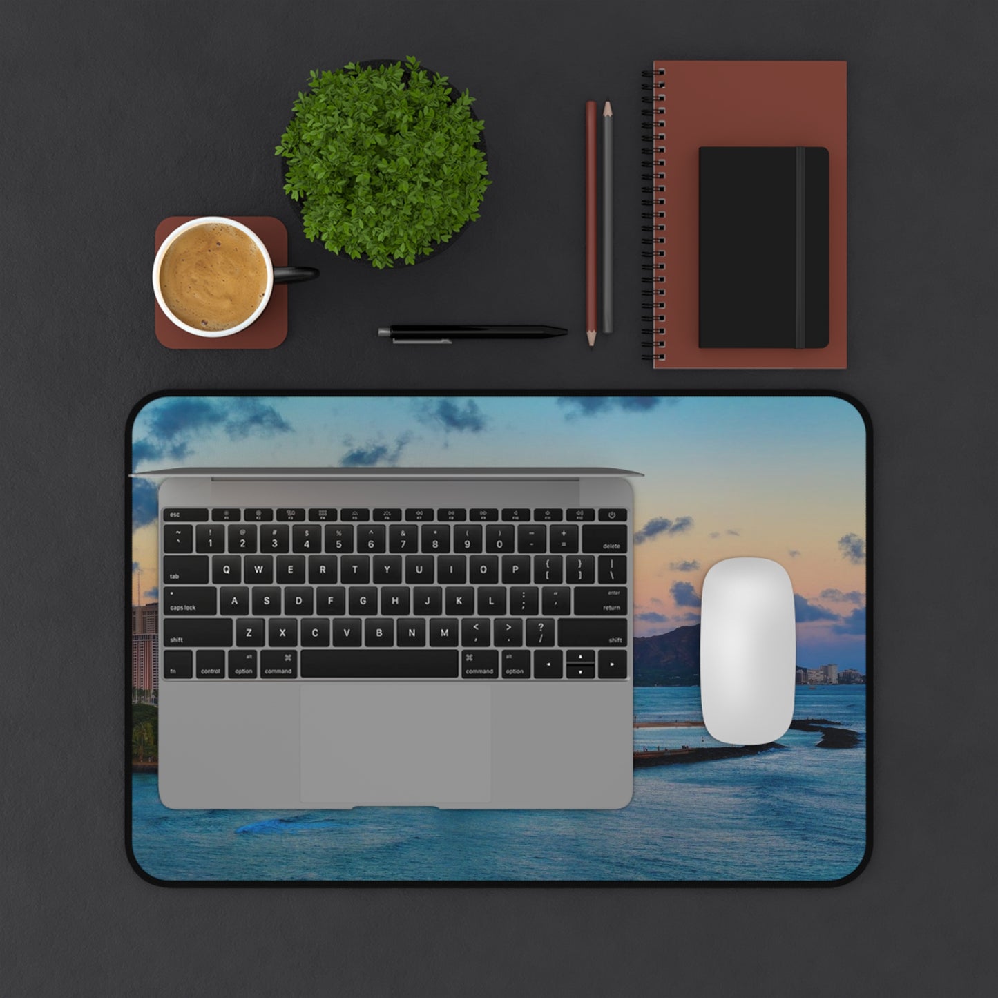 Sunset Diamond Head Desk Mat