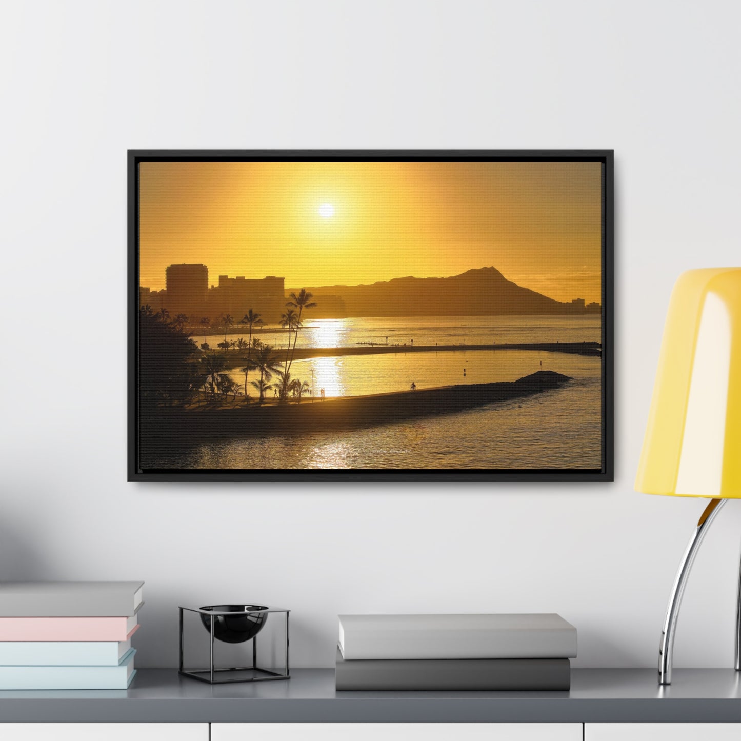Morning Sunrise over Diamond Head Oahu Canvas