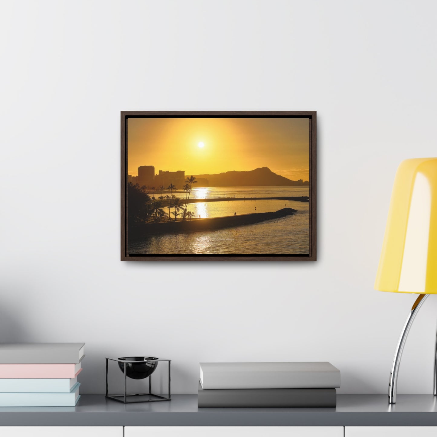 Morning Sunrise over Diamond Head Oahu Canvas