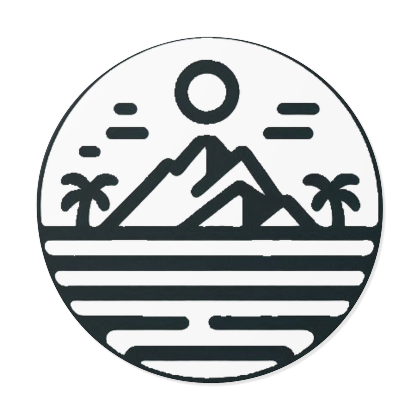 Pacific Islander Round Vinyl Stickers
