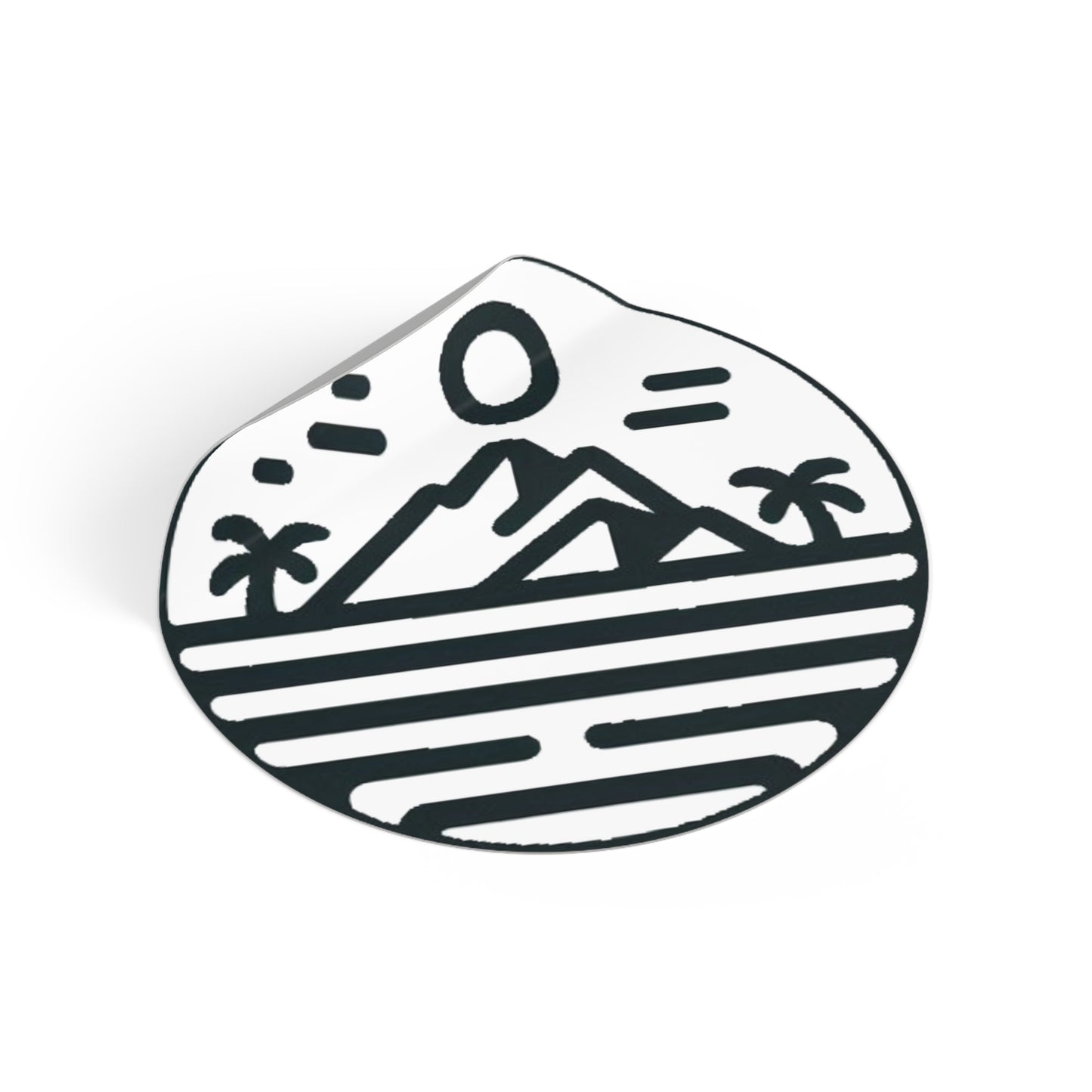 Pacific Islander Round Vinyl Stickers