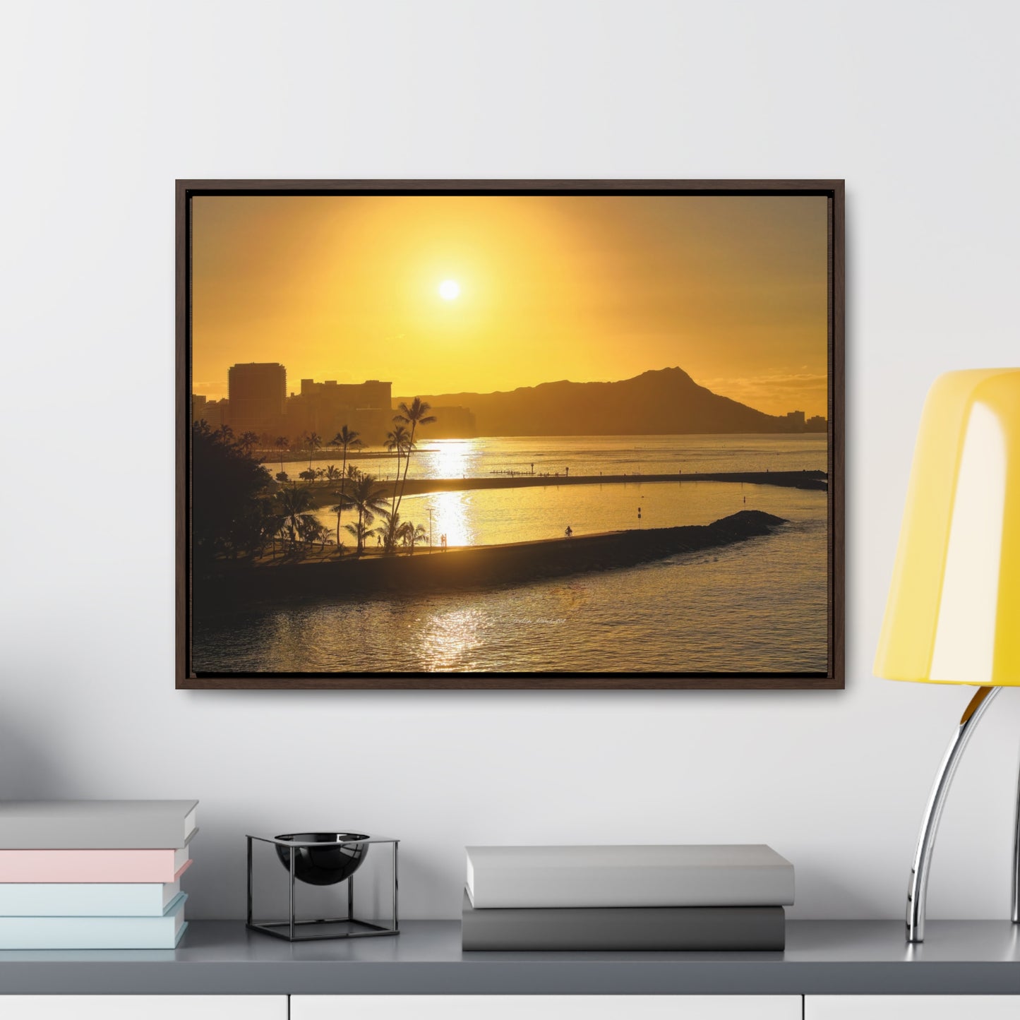 Morning Sunrise over Diamond Head Oahu Canvas