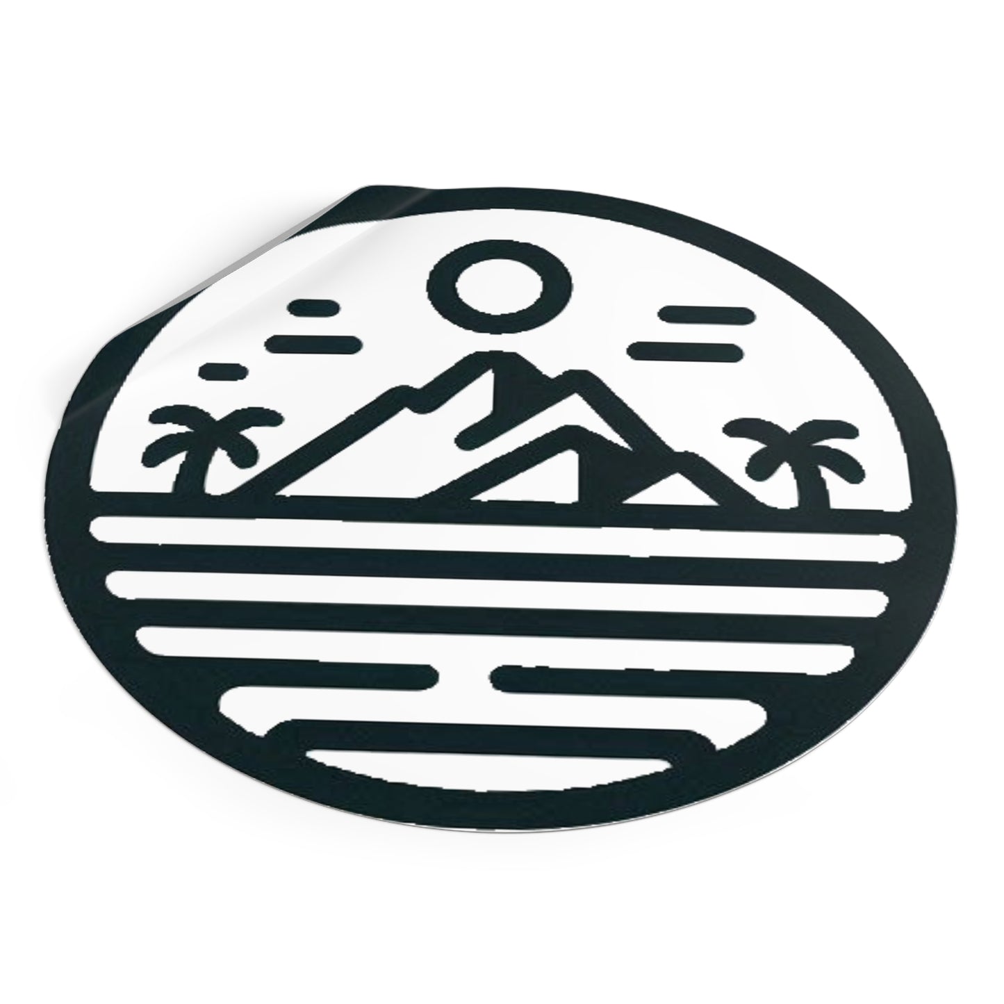 Pacific Islander Round Vinyl Stickers