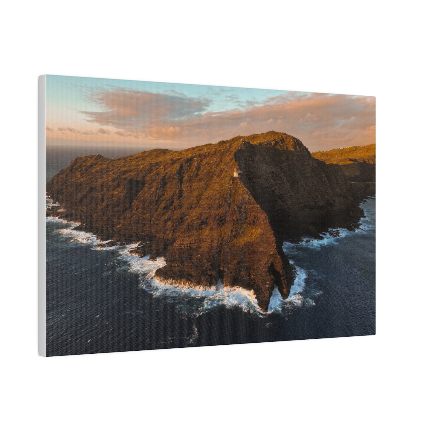 Oahu's Makapu'u Lighthouse Golden Hour Sunrise shot by Drone