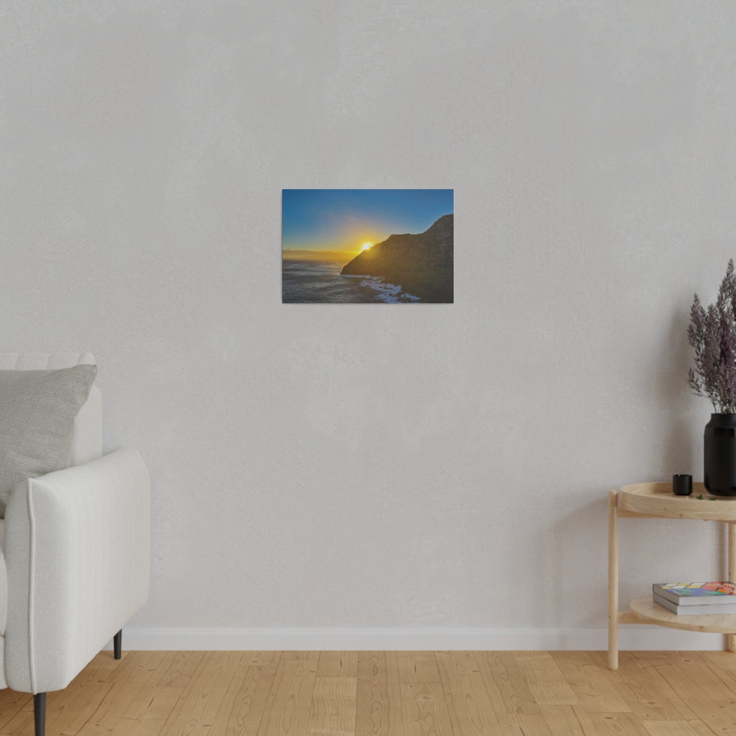 Sunrise Peaking Over Lighthouse