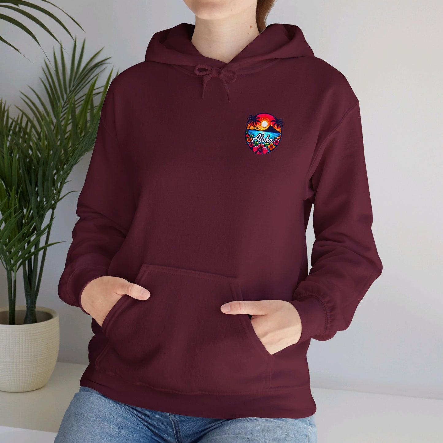Unisex Aloha Hooded Sweatshirt