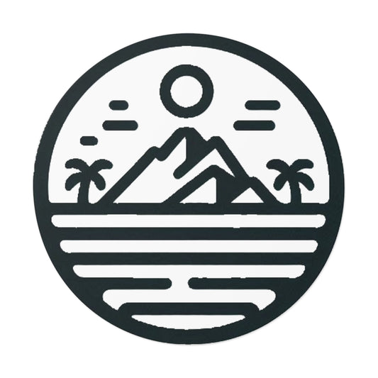 Pacific Islander Round Vinyl Stickers