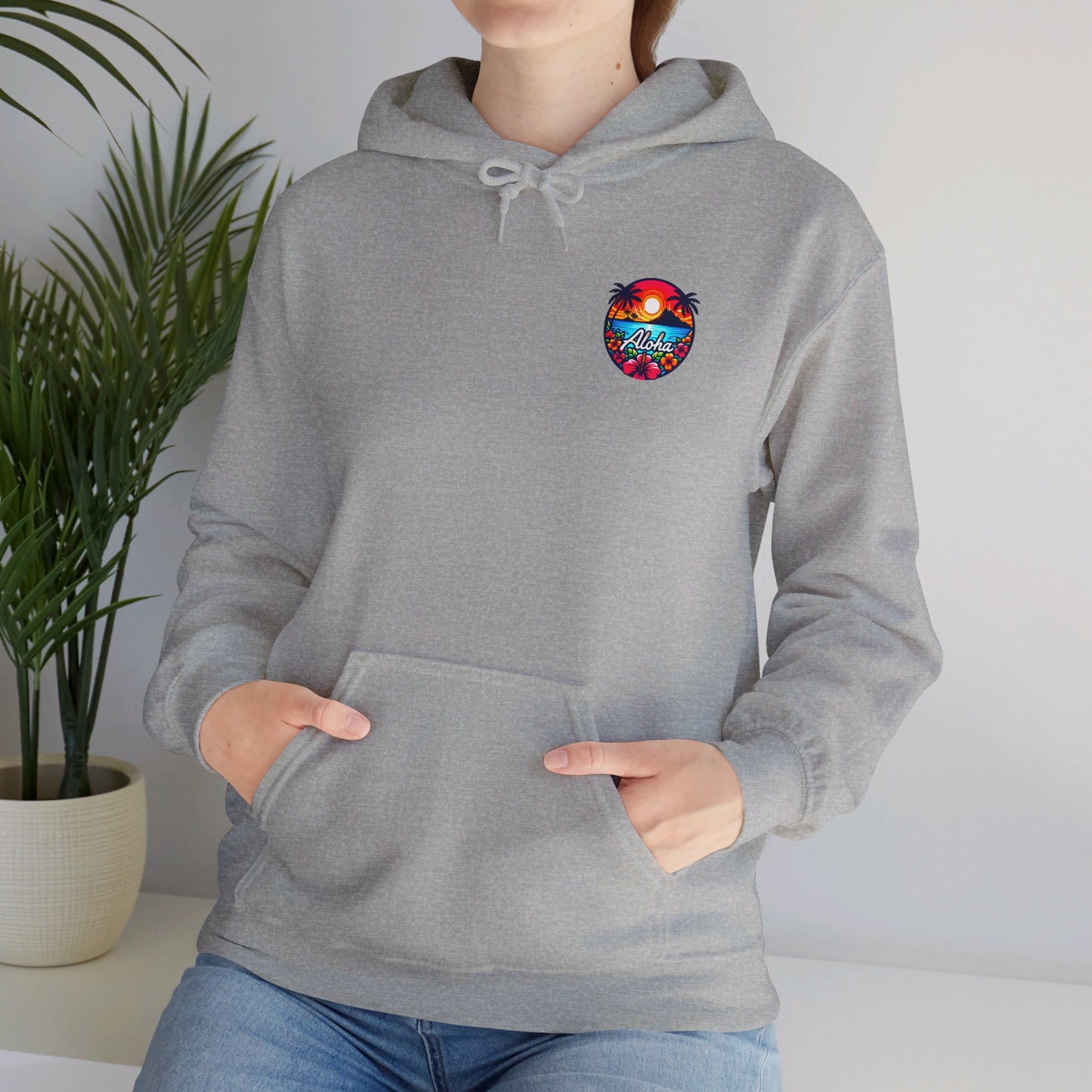 Unisex Aloha Hooded Sweatshirt
