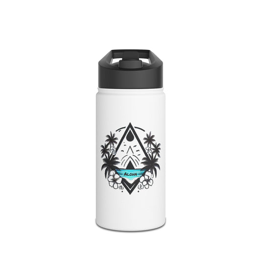 Made with Aloha Stainless Steel Water Bottle, Standard Lid
