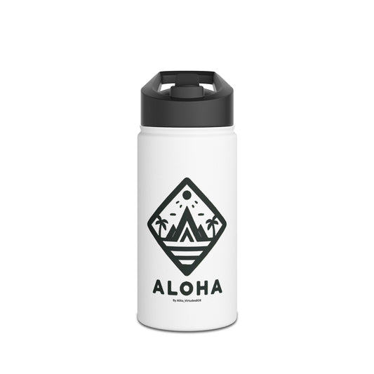 Aloha Stainless Steel Water Bottle, Standard Lid