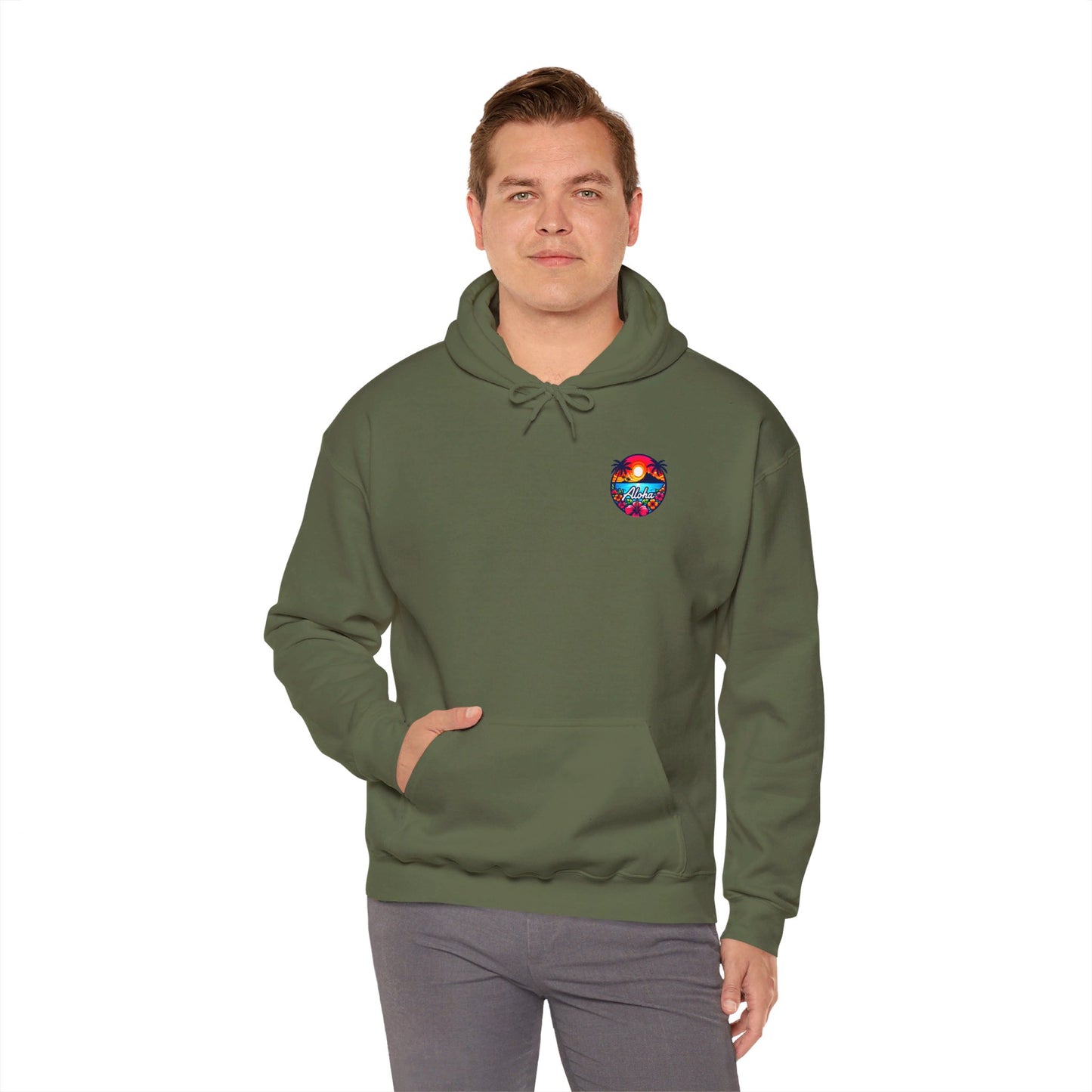 Unisex Aloha Hooded Sweatshirt
