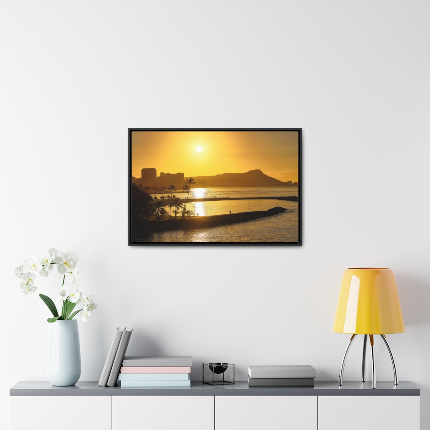 Morning Sunrise over Diamond Head Oahu Canvas
