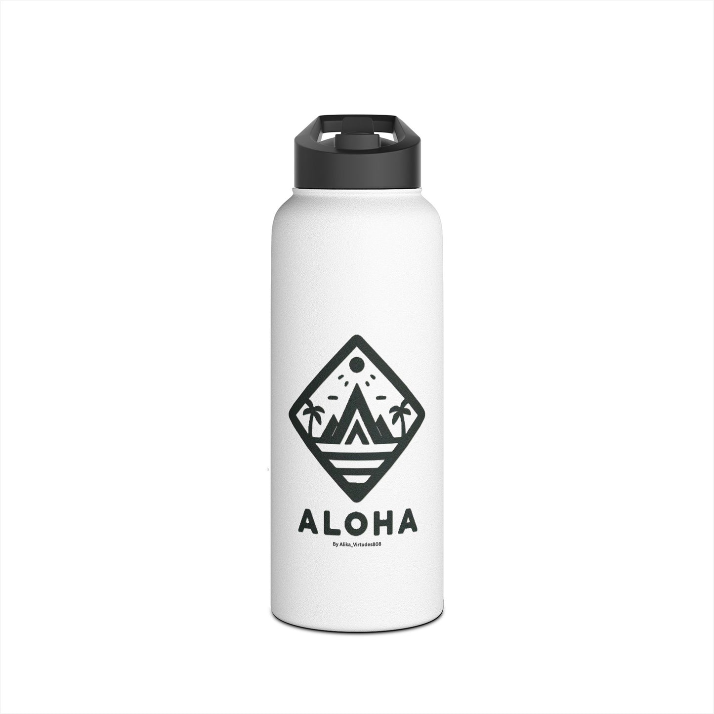 Aloha Stainless Steel Water Bottle, Standard Lid