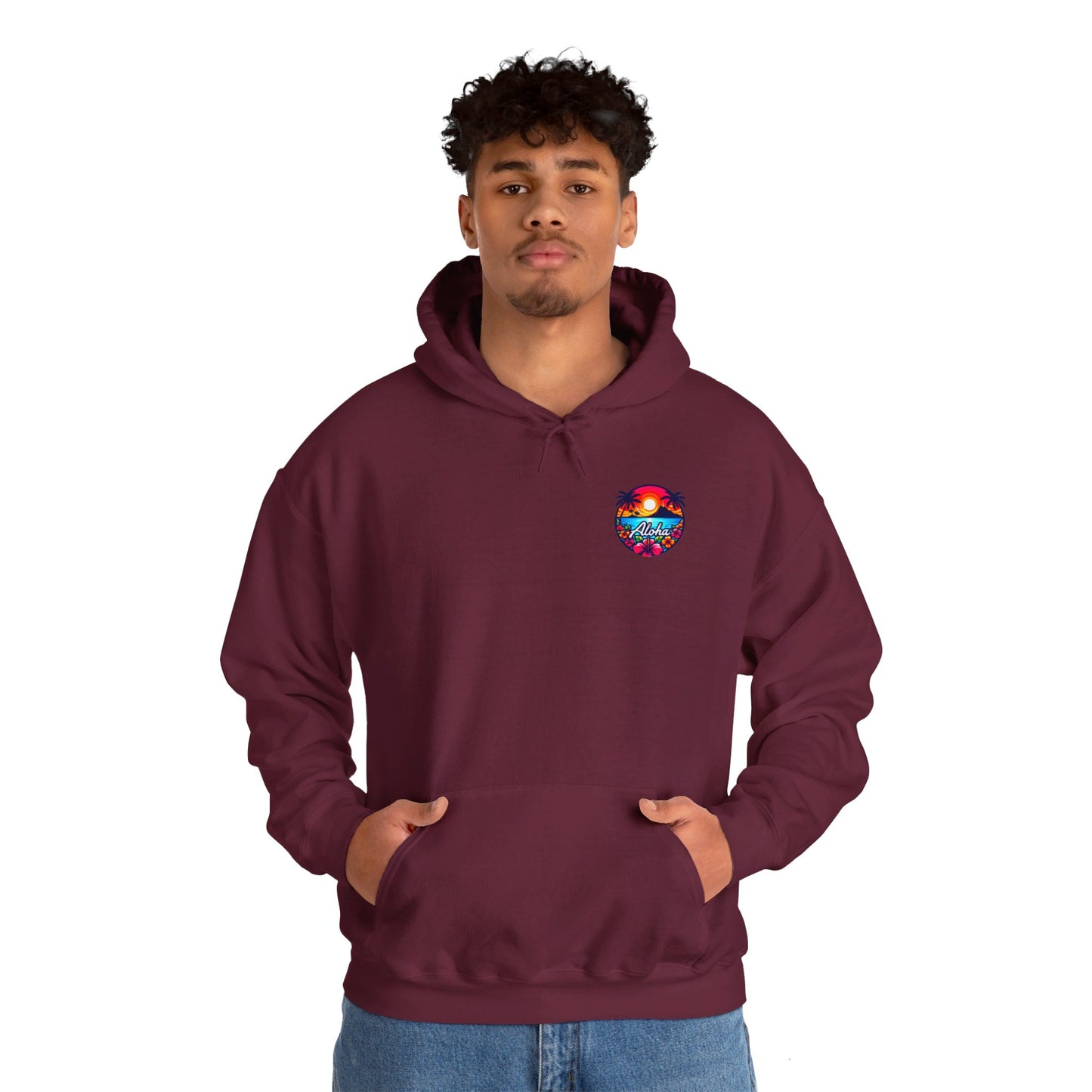 Unisex Aloha Hooded Sweatshirt