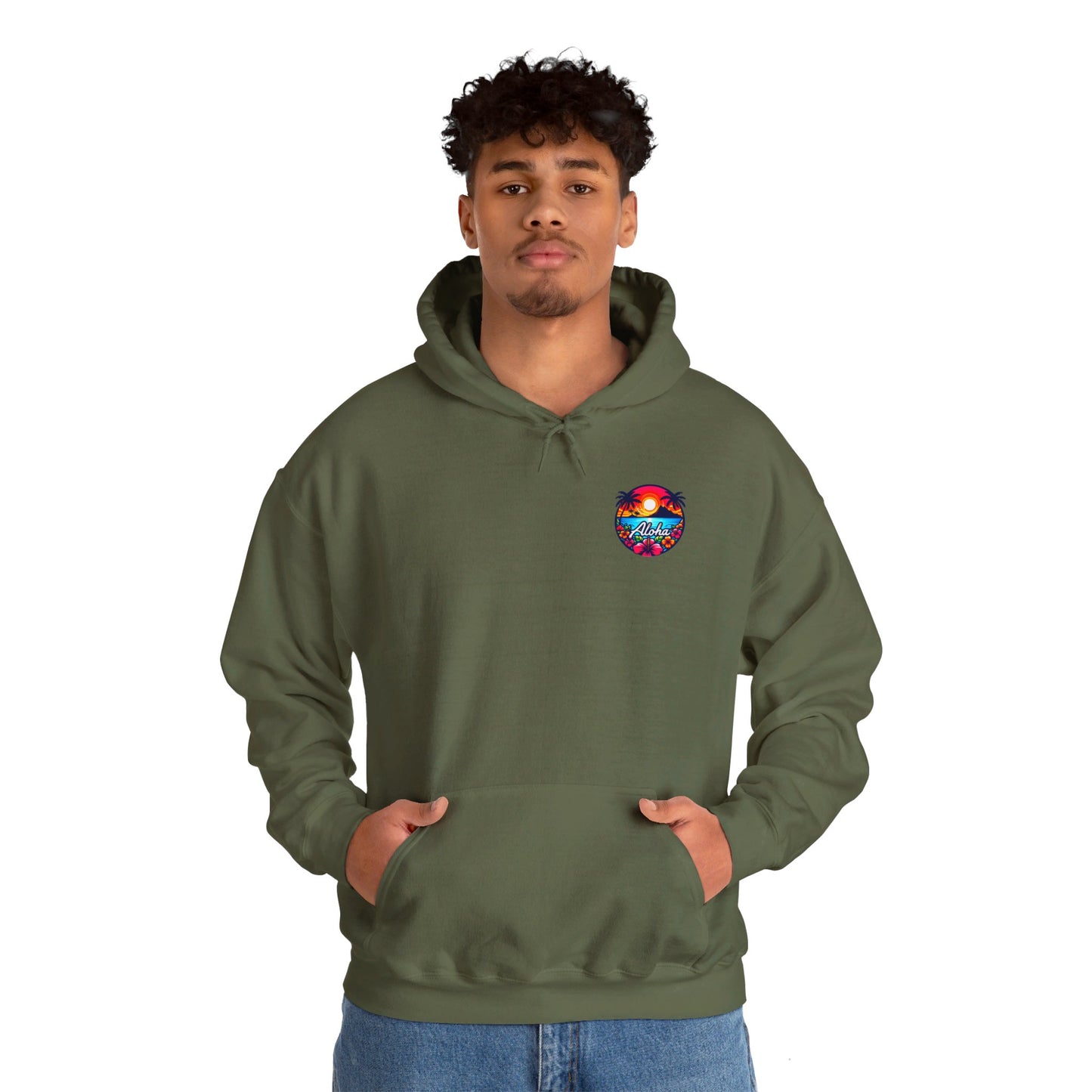 Unisex Aloha Hooded Sweatshirt