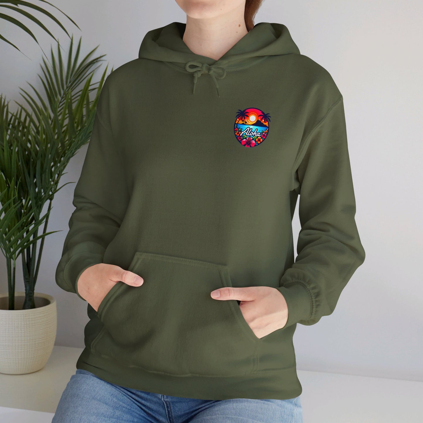 Unisex Aloha Hooded Sweatshirt