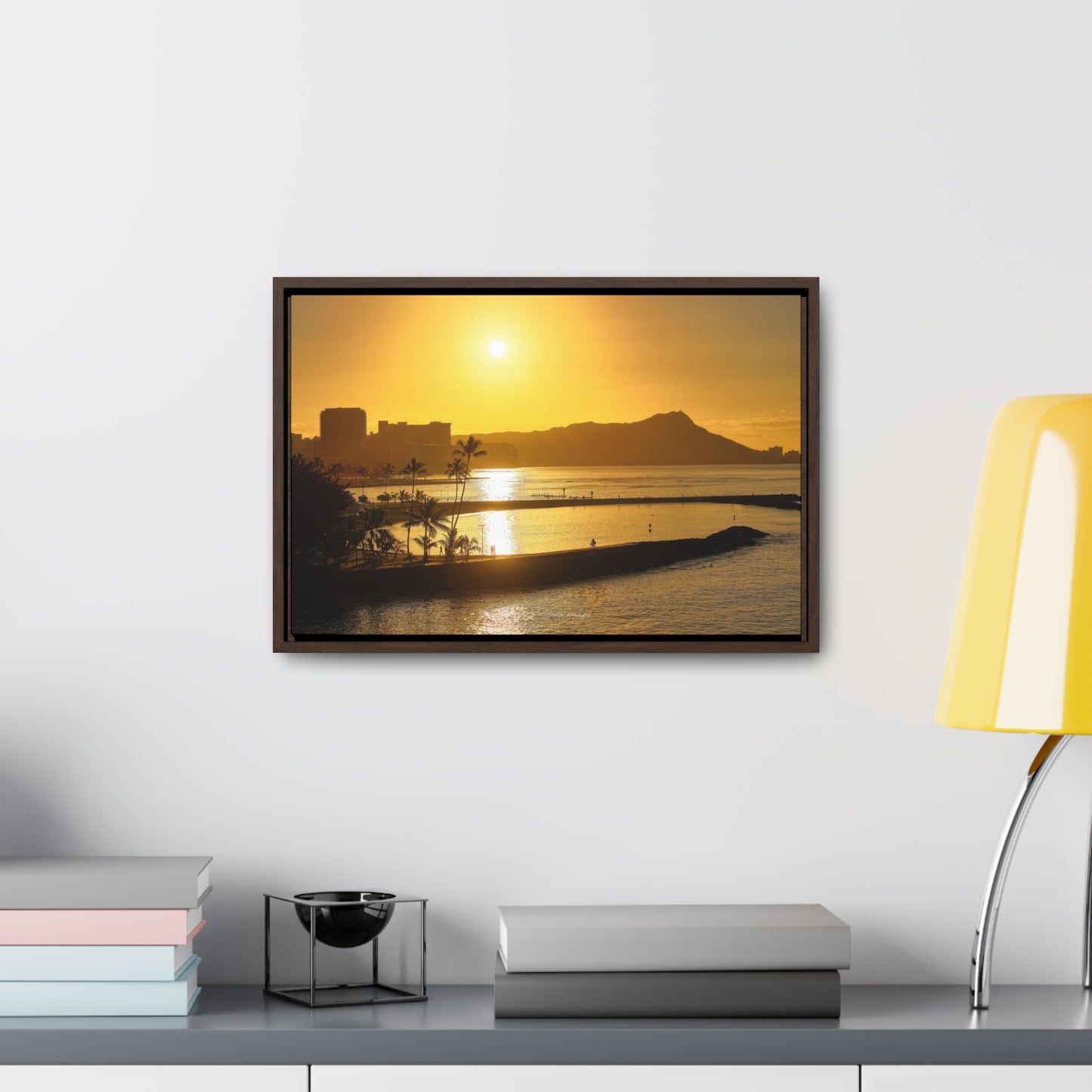 Morning Sunrise over Diamond Head Oahu Canvas