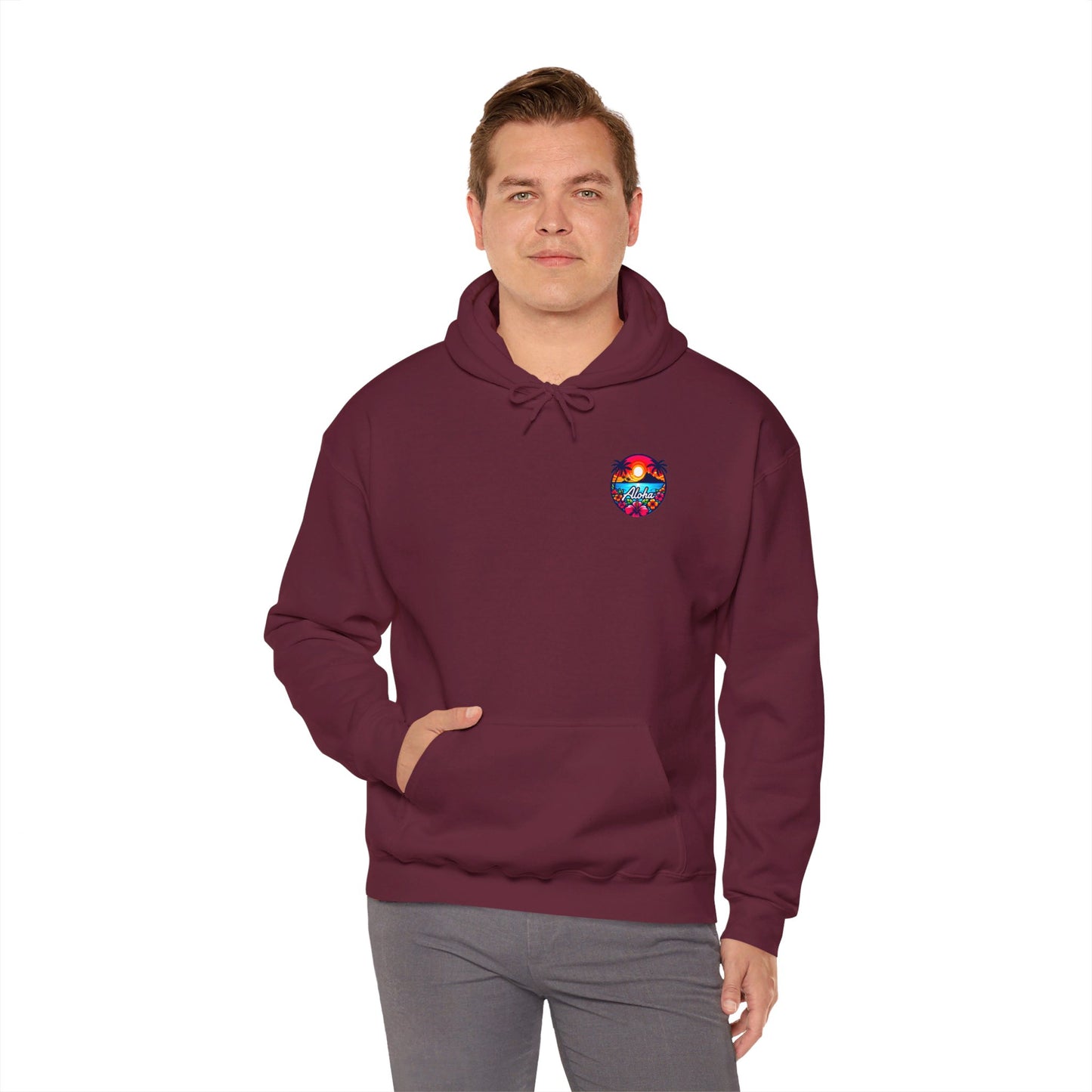 Unisex Aloha Hooded Sweatshirt