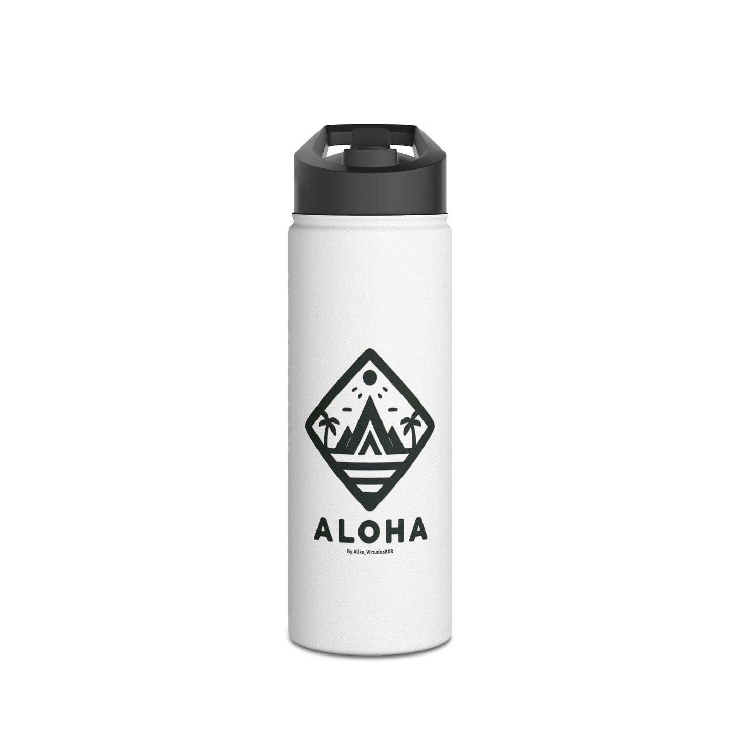 Aloha Stainless Steel Water Bottle, Standard Lid
