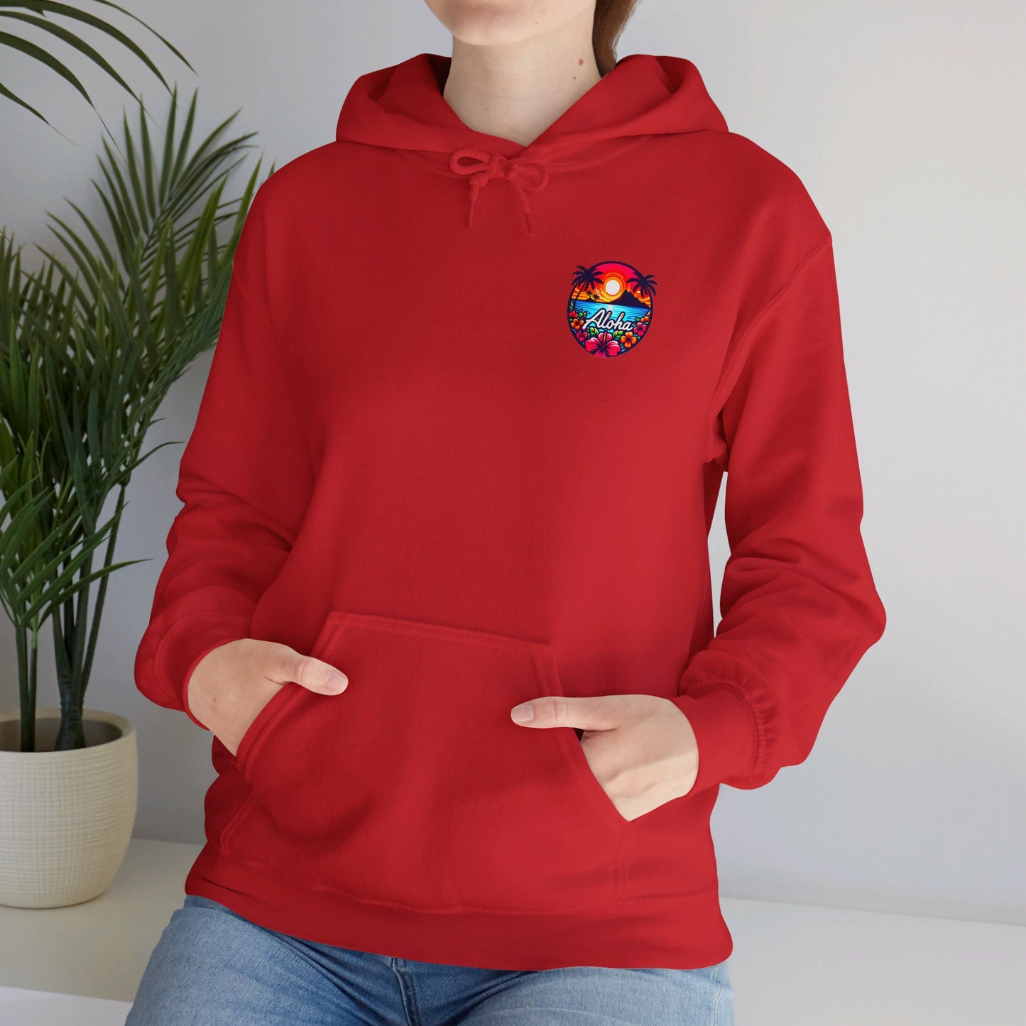 Unisex Aloha Hooded Sweatshirt