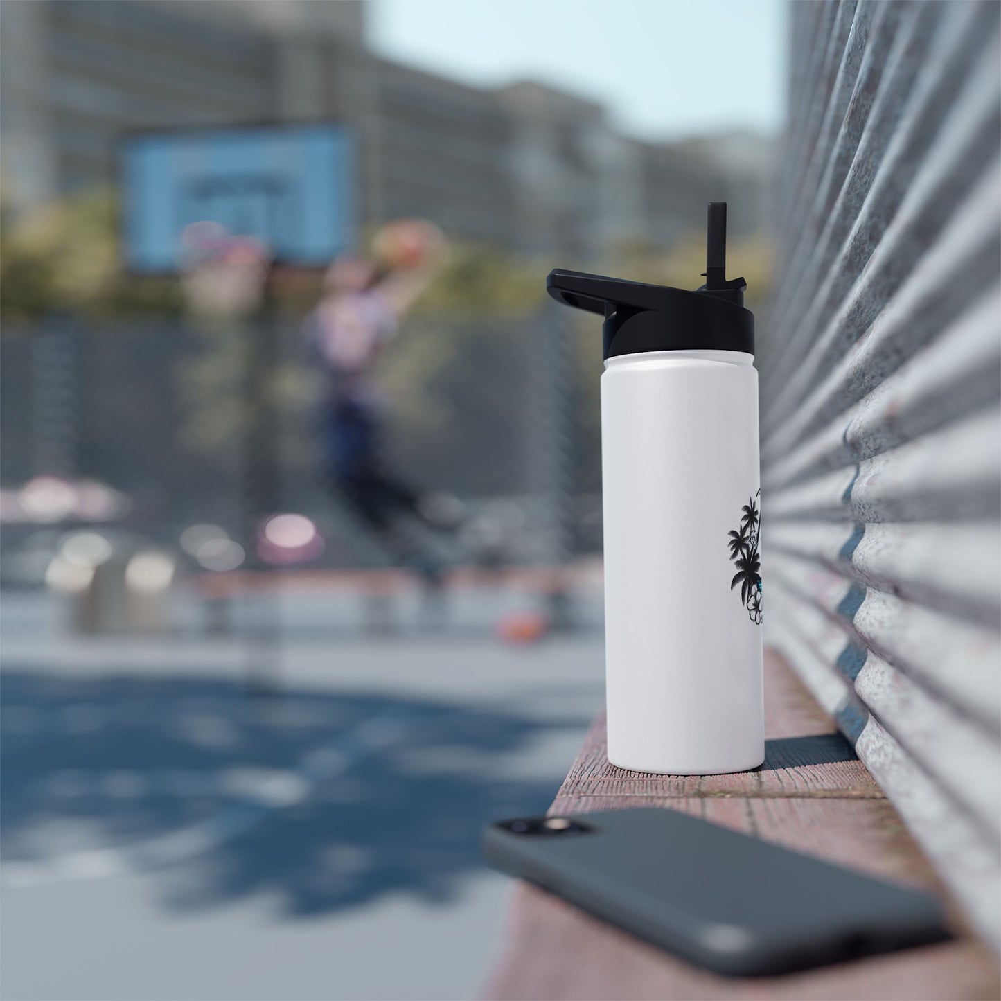 Made with Aloha Stainless Steel Water Bottle, Standard Lid