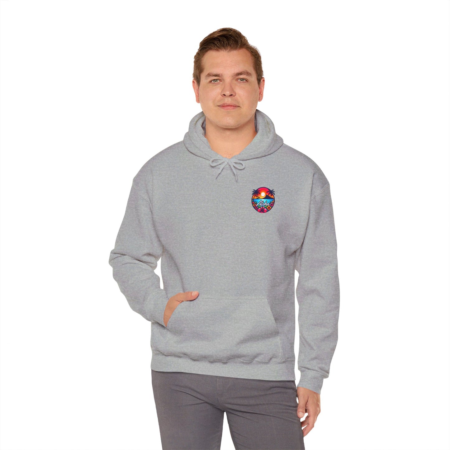 Unisex Aloha Hooded Sweatshirt
