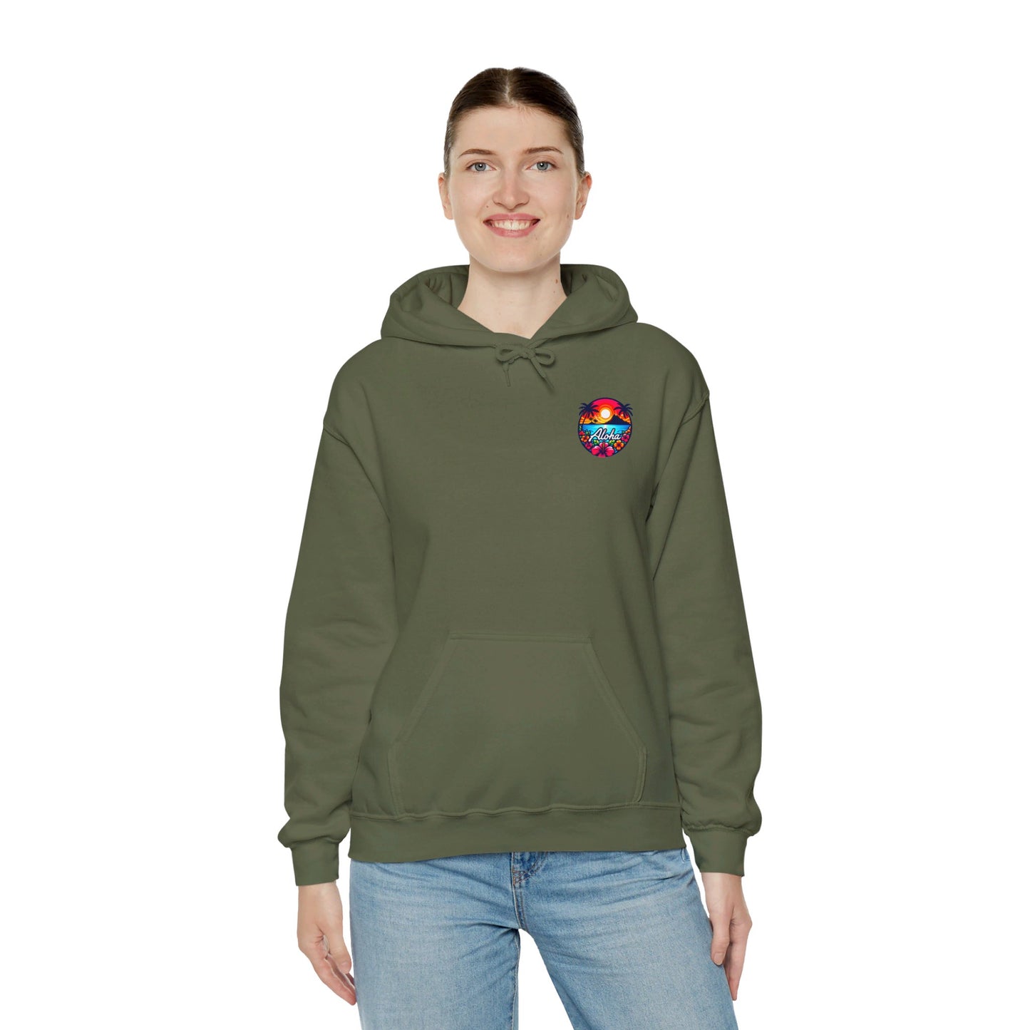 Unisex Aloha Hooded Sweatshirt