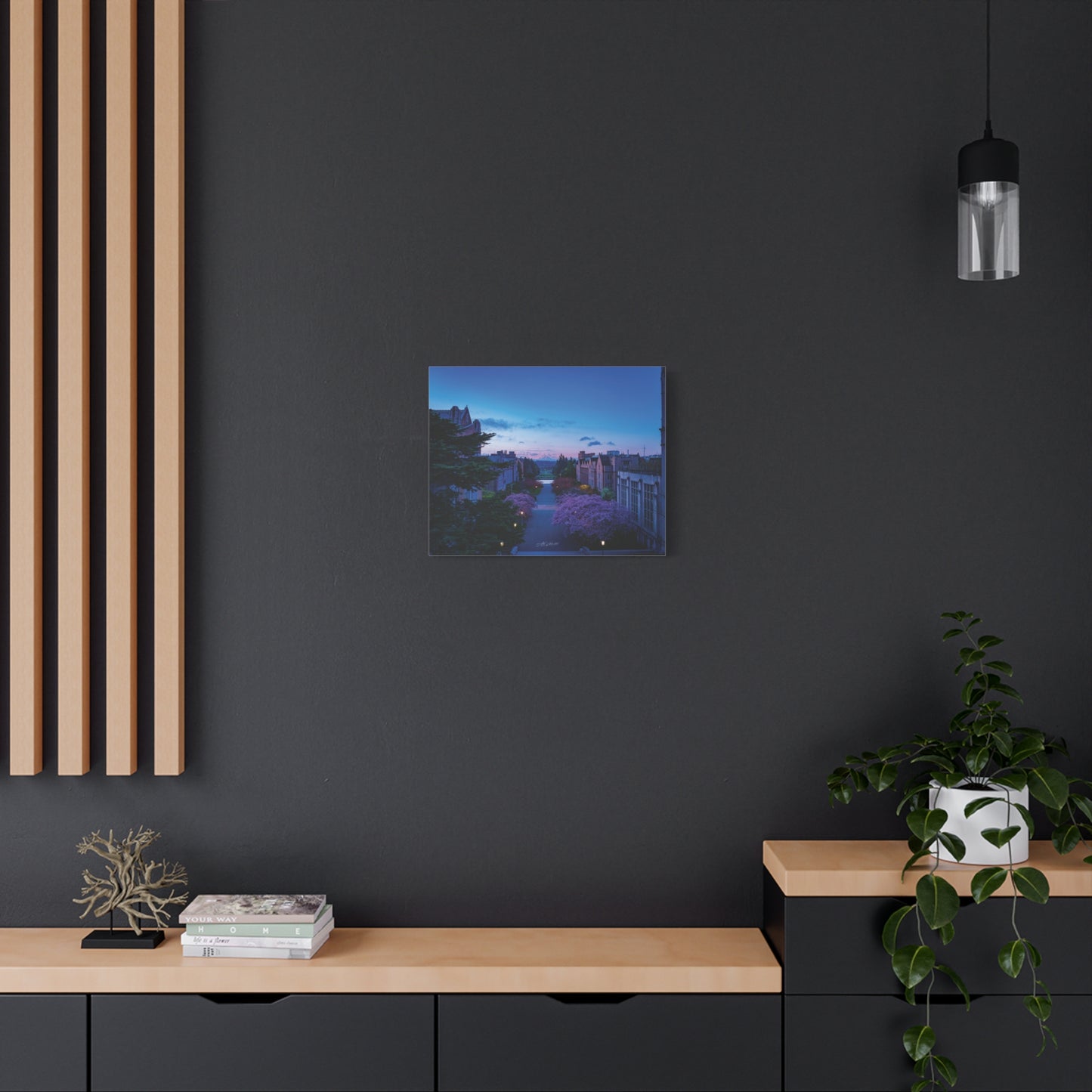 Cherry Blossom Dreams: Seattle's Mt. Rainier Canvas Wall Art