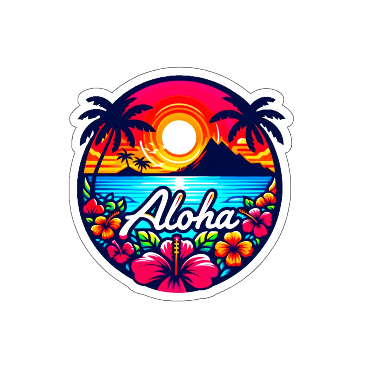 Aloha Sunrise Sticker